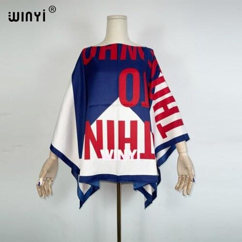 2021 Elegant Printed summer boho clothing for women one shoulder dashiki African lady blouse holiday Casual t cover-up