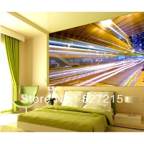 3D-0510/New Fashion Wall Decoration Material/PVC Material /Stretch Film/Beautiful Night Scene/Function as Wall Paper/Sustainable