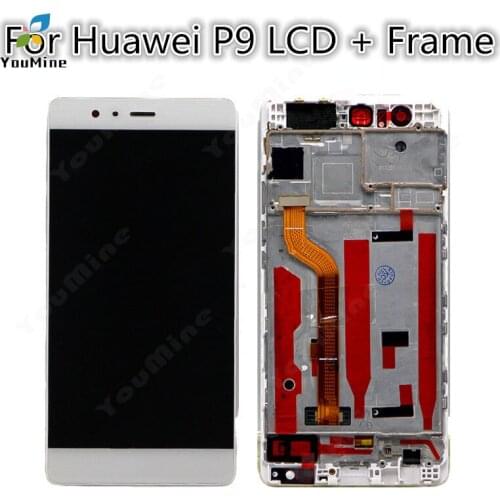 5.2 Inch AAA Quality LCD +Frame For HUAWEI P9 Lcd Display Screen For HUAWEI P9 EVA-L09 EVA-L19 Digiziter Assembly