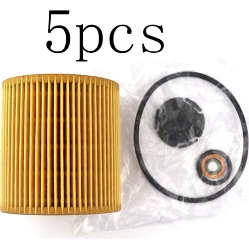 5Pcs Car Oil Filter For BMW X1 X3 X4 X5 X6 Z4 E89 E86 E85 E71 F16 E71 E70 F15 F26 F25 E83 E84 11427566327 11427514827 HU816X