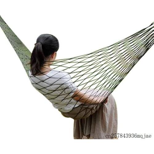 50pcs Garden Nylon Hammocks Haning Beds Swing Hang Mesh Net Sleeping Bed for Outdoor Travel Camping