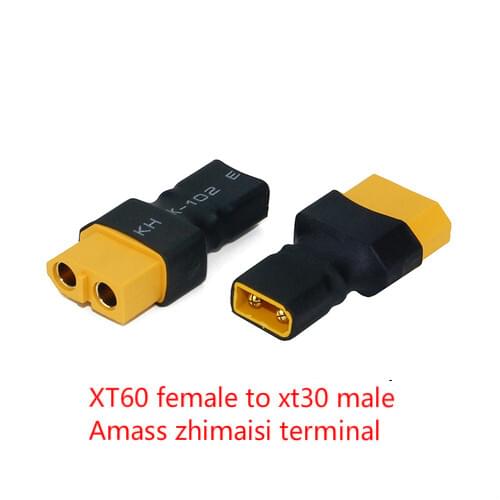 XT60 To XT30 Adapter Male/female Connector Conversion For Model Airplane Crossing Electromechanical Amass