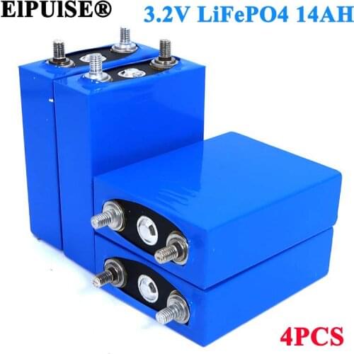 4pcs ElPUlSE 3.2V 14Ah battery pack LiFePO4 phosphate 14000mAh for 4S 12V 24V Motorcycle Car motor batteries modification Nickel