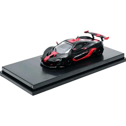 CM MODEL 1:64 Mclaren P1 GTR BlackRed Diecast Model Car