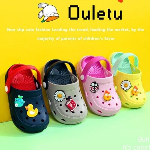 Childrens Hole Shoes Summer New Boys And Girls Wear Beach Sandals And Slippers, Breathable Soft Bottom Childrens Shoes ZJX