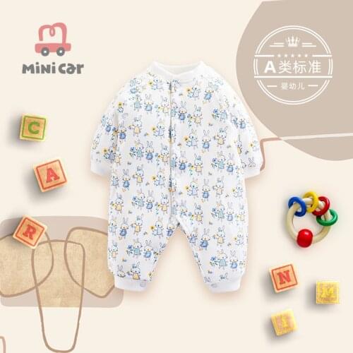 Childrens clothing autumn winter one piece clothes baby cotton cardigan jacket going out warm climbing clothes baby clothes