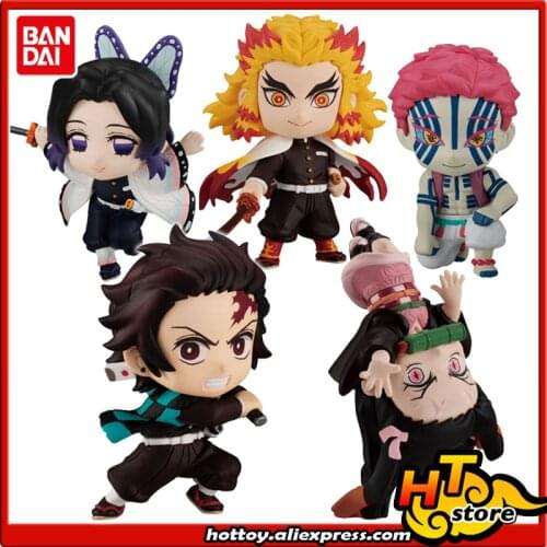 Original Bandai ADVERGE MOTION 2 Toy Figure - Set of 4 Pieces Tanjiro Nezuko Shinobu Kocho Kyojuro Rengoku Akaza "Demon Slayer"