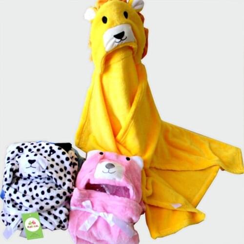 Four Seasons Flannel Baby Cloak For Boys Girls Toddler Baby Winter Warm Flannel Blanket Bath Towel Windproof Hooded Cloak Coat