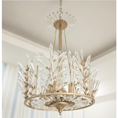 Crystal chandelier luxury American retro bedroom bedside restaurant porch cloakroom clothing store French