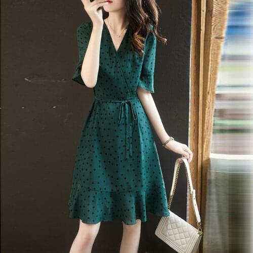 MLUOLANC Green Summer Dresses
