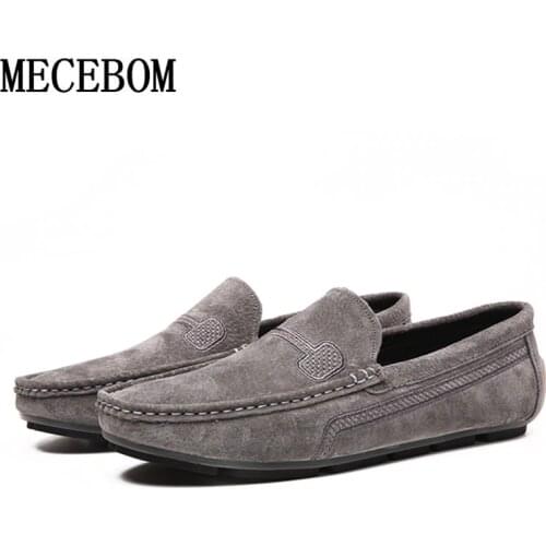 Men Loafers High Quality Leather Driving Boat Shoes Comfortable Male Big Size 48 Slip-on Men Casual Shoes Flats Moccasin
