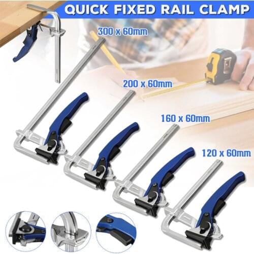 Quick Guide Rail Clamp Carpenter F Clamp Quick Clamping for MFT and Guide Rail System Hand Tool Woodworking DIY
