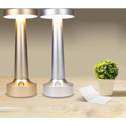 Eye Protect Table Lamp Stylish USB Charging LED Night Light for Bedside Study Reading