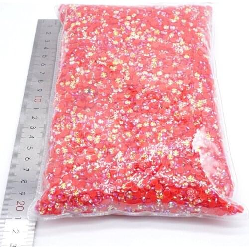 Wholesale Jelly AB Resin non hot fix rhinestones стразы flatback plastic crystals strass glitters stone Big package for DIY nail