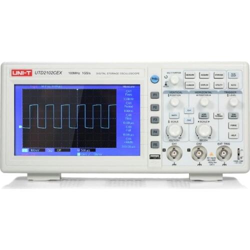 UNI-T UTD2102CEX Oscilloscope Oscillometer Digital Storage Oscilloscope 2CH 100MHz 1GS/s 7" TFT Display