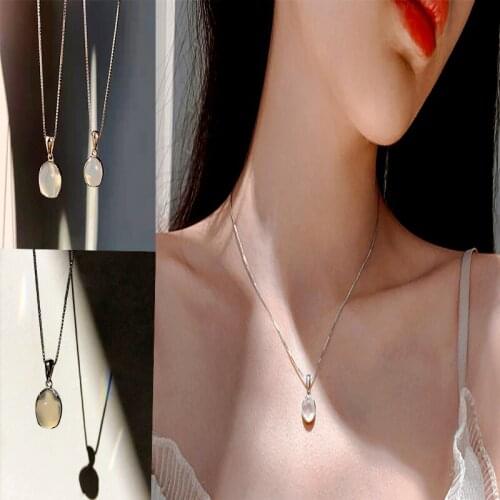 Crystal Pendant Necklaces For Women Teens Girls Korean Fashion Elegant Style Clavicle Necklace Fashion Jewelry Gifts