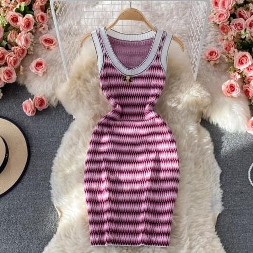 Pinnedk Fashionable Knitted Dresses