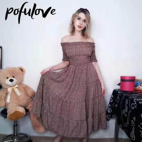 POFULOVE Fashionable Summer Dresses