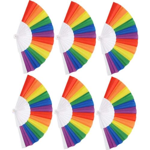 Holiday DIY Decorations Garlands Wedding Valentines Decoration Folding Fan Handheld Fan Prop Decoration Ornament for