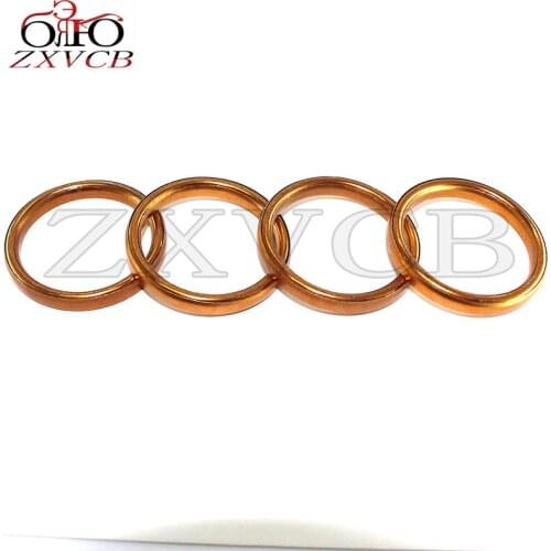 4PCS for HONDA CM250C Custom 1982 1983 CMX250C C2 CD Rebel 85-12 CB500 K1 K2 71- 73 cylindre exhaust pipe header gasket parts