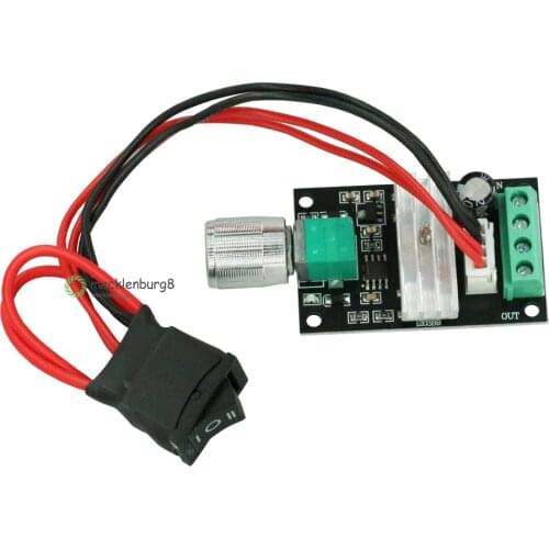 DC 6 to 12 V 24 V 28VDC 3A 80 W PWM motor speed control Lehr regulator Adjustable Variable speed control potentiometer ON / OFF