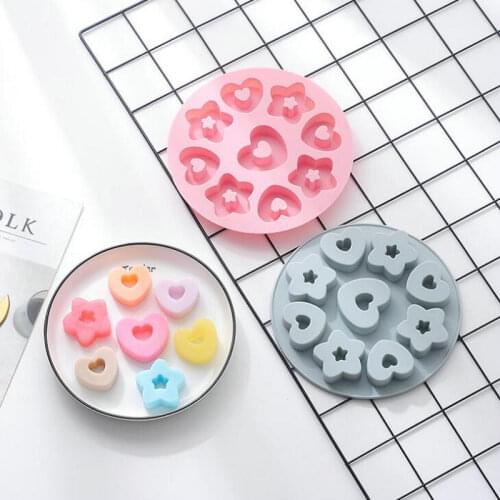 9 Heart Donuts Star Decor Silicone Mold Jewelry Fillings Pendant Accessory DIY Charms Handmade Epoxy Resin Cabochon Mould Craft