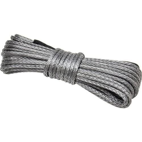 Synthetic Winch Rope, 1/4 x 50Ft Synthetic Winch Rope Line Cable for ATV UTV SUV Truck Boat Winch