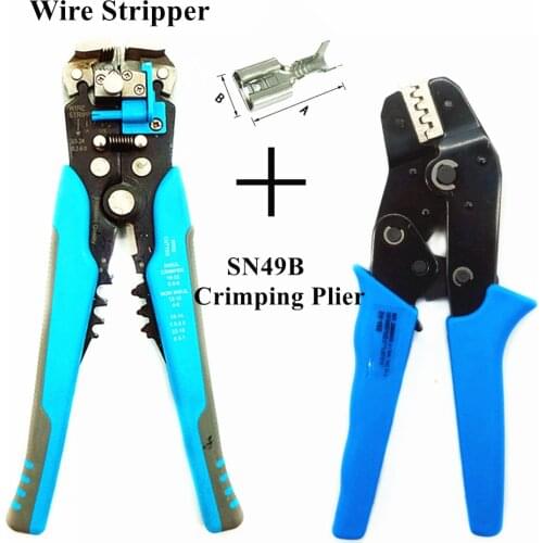 SN-48BS/2549 Crimping Plier For Tab 2.8 4.8 6.3 XH2.54 SM2.5 DuPont2.54 Terminals Car Connector Wire Electrician Tools Kit
