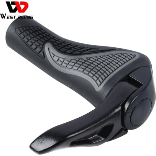 WEST BIKING Cycling Grips Bicycle Handlebar Grip Lockable Anti-skid Bike Grips 2.2cm Diameter Standard Mountain Bicycle Parts