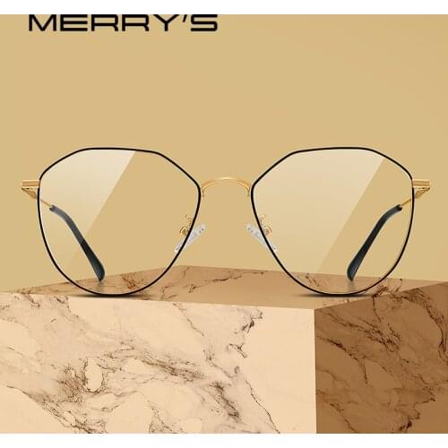 MERRYS Women Fashion Trending Glasses Frame Unisex Myopia Prescription Male Optical Eyeglasses S2017