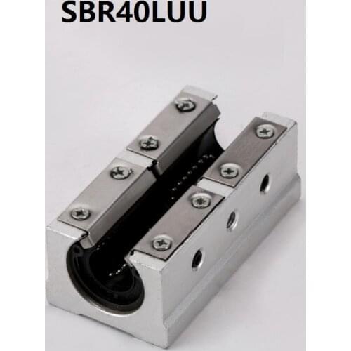 1pcs SBR40LUU/SME40LUU Open Type Linear Ball Motion Bearing Sliding Block for SBR30 30mm linear guide rail