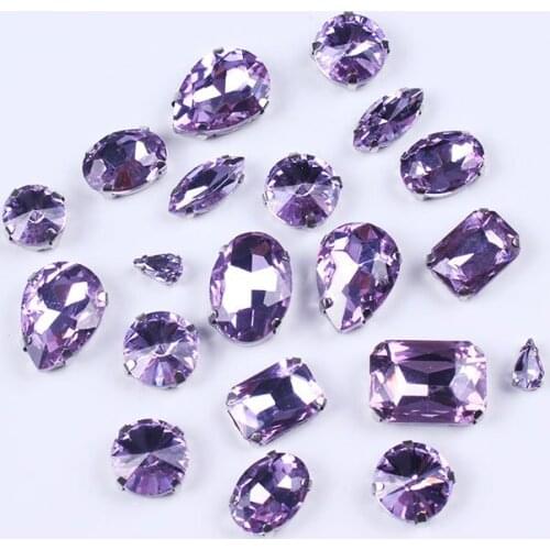 20 PCS Mix Crystals Rhinestone Strass Thermomix Rhinestones Crafts Rhinestones Mixed Style Applique Sewn Handiwork F