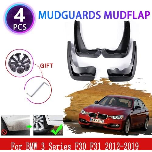 4x for BMW 3 Series F30 F31 2012~2019 Mudguards Mudflaps Fender Mud Flap Splash Mud Guards Cover Accessories 2014 2015 2016 2018
