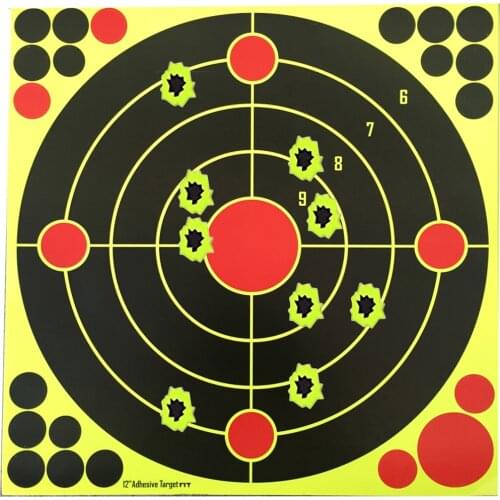50pcs Shooting Paper Target Large Striking Self Adhesive Target Sticker