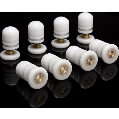 8pcs Door Rollers Home Bottom Top Shower Door Rollers/Runners/Wheels Replacement Single Wheel for Shower Door Roller 8pcs/lot
