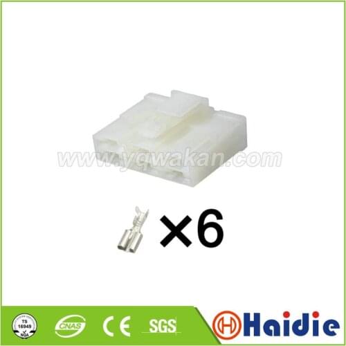 Free shipping 5sets 6pin sumitomo 250 type connector auto 6.0mm(250) unsealed female plug connector 6070-6481