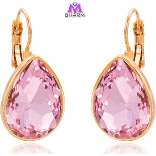 Brand Original!Nickle Free Austrian Rhinestone SWA Crystal Water Drop Feast Drop Jewelry Earrings fo Women,Wholesales E0424-1