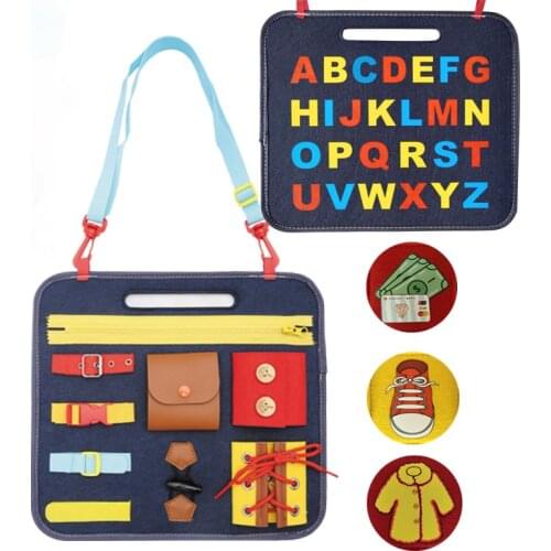 Kids Montessori Toy Busy Board Sensory DIY Baby Toys 1 To Old 2 Educational Safety Busyboard For Toddler Ntelligence Development