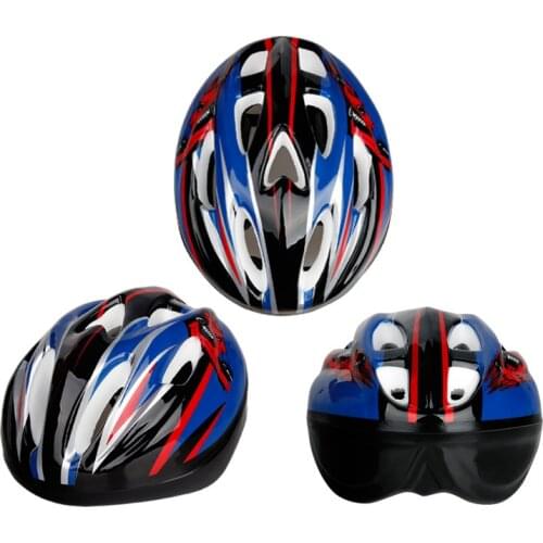 Kids Children Mountain Road Roller Bike Safe Bicycle Outdoor Sports Skates Cycling Boy Girl Blue Red Heltmet