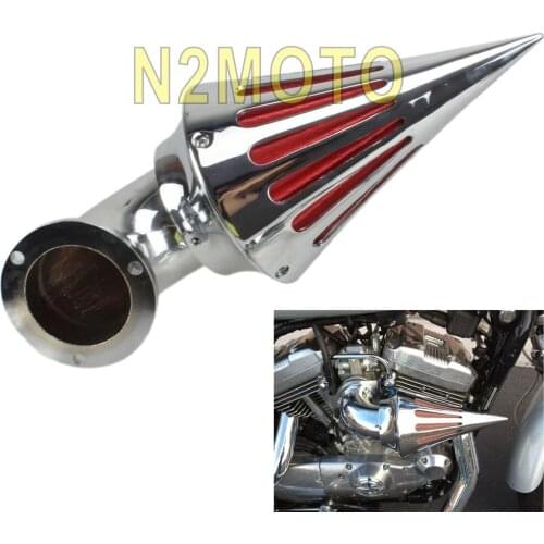 Motorcycles Chrome Spike Air Intake Filter Air Cleaner For Harley Touring Dyna Softail Road King Street Glide CV Delphi V-Twin