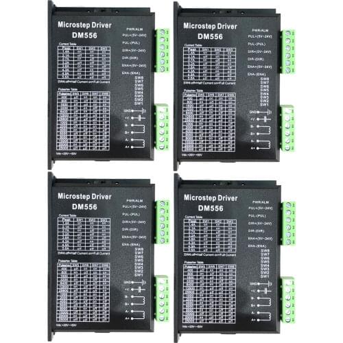 1/3/4pcs Digital Stepper Motor Driver DM556 2 Phase DC20V-50V 5.6A 42 57 86 Stepper Motor Controller For NEMA 17 23 34 Series