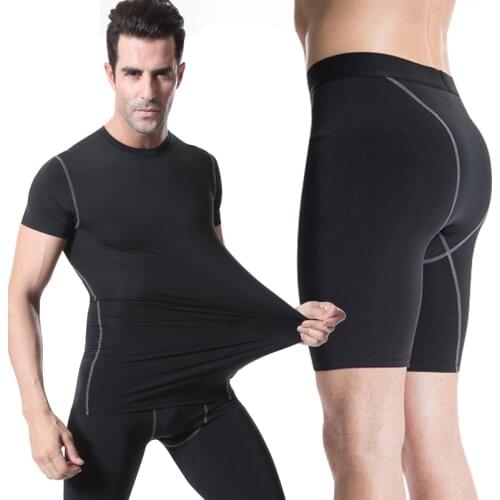 Fanceey 2pcs Sports Suits Men Tracksuit Quick Dry Compression Tights Running Sets Sportswear Man Sporty Set Fitness Suit for Men