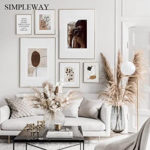 Geometric Line Drawing Abstract Canvas Painting Scandinavian Vintage Poster Nordic Print Wall Art Picture Modern Home Decoration