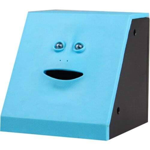 Face Bank Coin Automatic Eating Savings Bank Piggy Bank Children Toys Gifts Battery Operated Home Decoration LBShipping