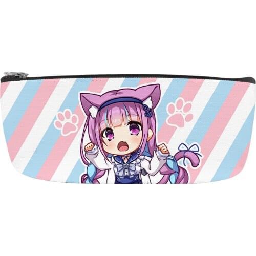 HOLOLIVE minato aqua Merch Oxford cosmetic bag, multi-purpose cosmetic bag, travel toilet bag, pen coin bag with zipper