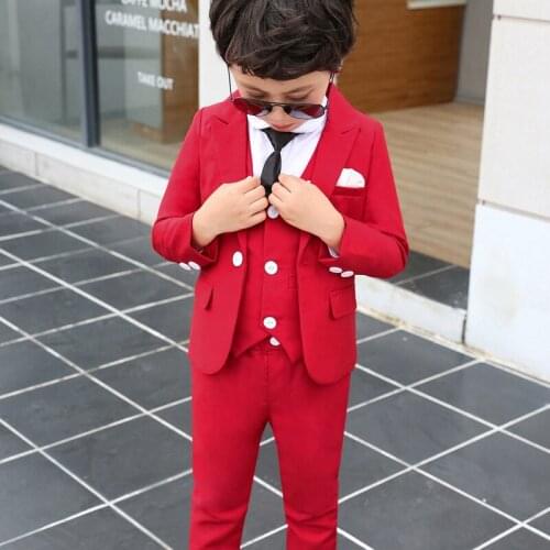 Boys Suit For Weddings Kids Blazer Suit For Boy Costume Enfant Garcon Mariage Jogging Garcon Garment Boys British Style Tuxedo
