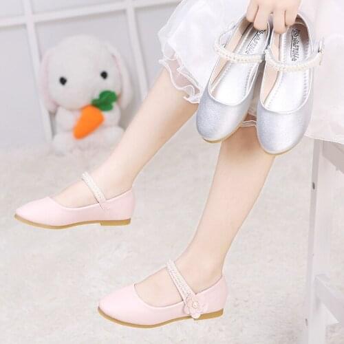 Girls leather shoes Princess shoes 2020 new sweet baby female soft bottom childrens single shoes