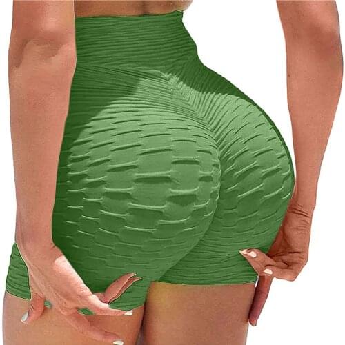 Butt Lift Short Pants Sexy Pants Seamless Leggings For Women Textured High Waisted Butt Lifting Leggings Short Running Female