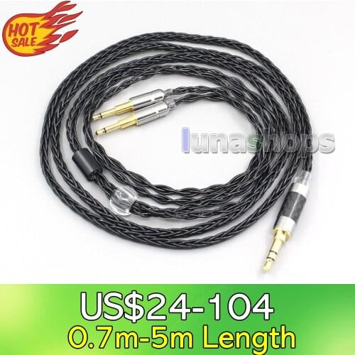 LN006456 XLR Balanced 8 Core OCC Silver Mixed Headphone Cable For Nighthawk Monoprice M650 Monolith M1060 M1060C M565