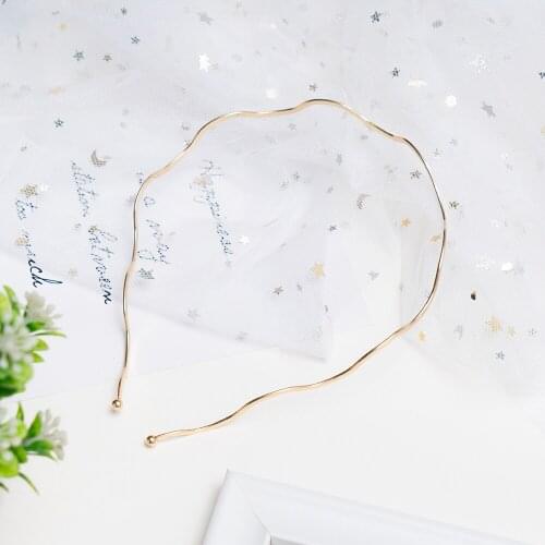 Metal Wavy Invisible Headband Pressing Hair Washing Face Hair Bundle Female Outing Simple Temperament Hair Accessories